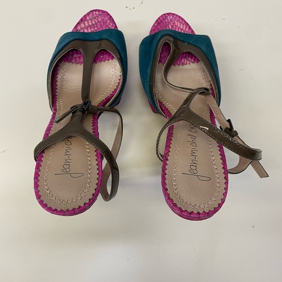 Jean-Michel Cazabat T-Strap Platform Sandel size 35.5 - Picture 4 of 8